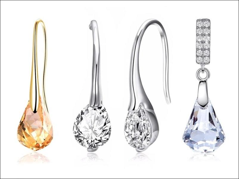 Boucles d'Oreilles Goutte d'Eau