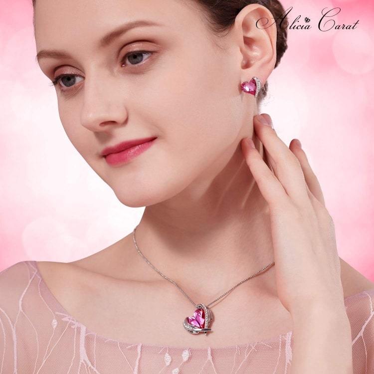 Alicia Carat Boucles d&#39;Oreilles Ailes d&#39;Ange Argent