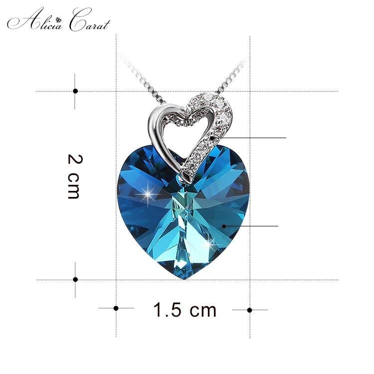Alicia Carat Collier Cœur Suspendu Argent