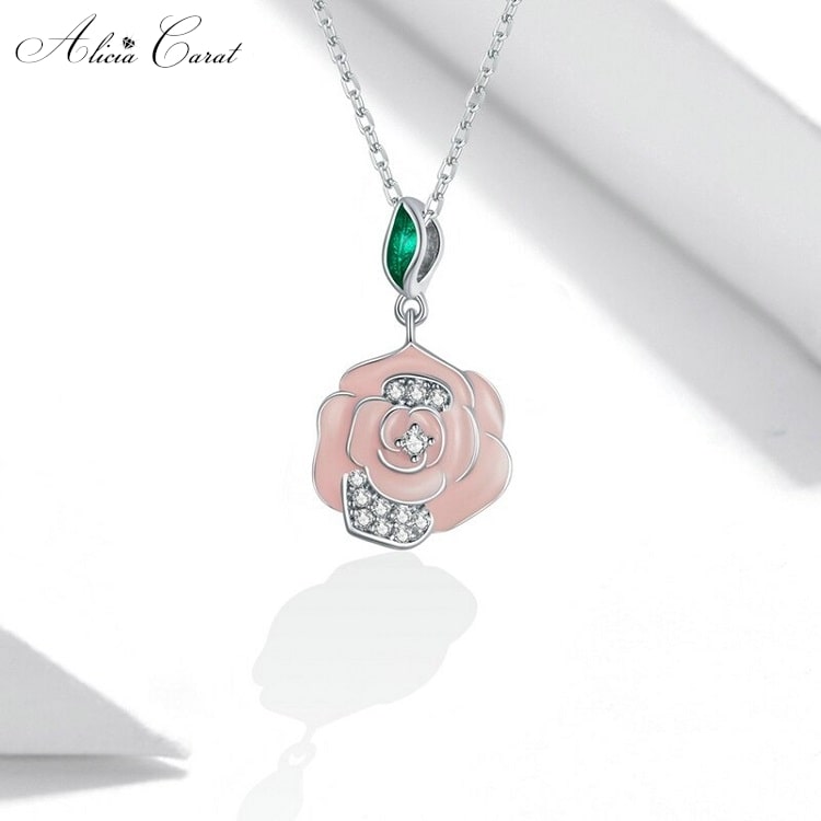 Alicia Carat Collier Rose Eternelle 3 en 1