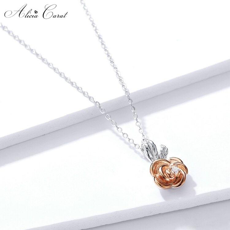 Alicia Carat Collier Rose Éternelle Diamant