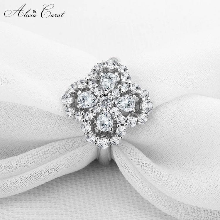 Bague Argent Femme Alicia Carat