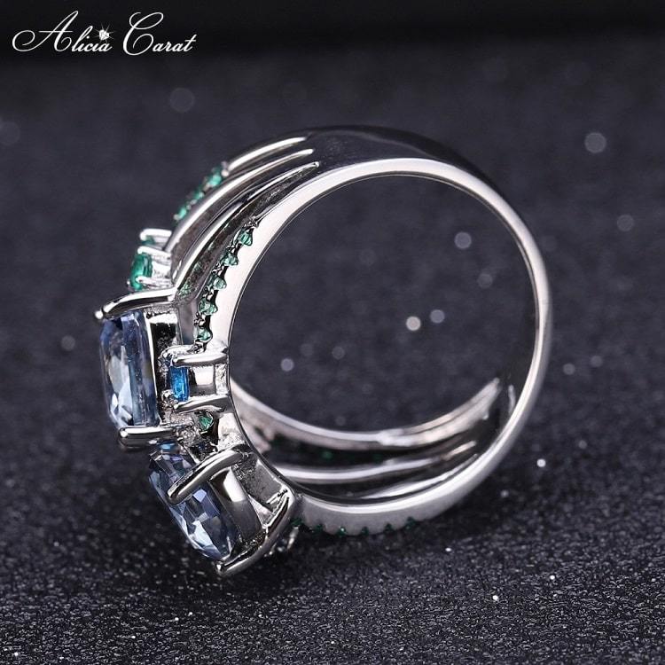 Bague Argent Femme Large Argent 925