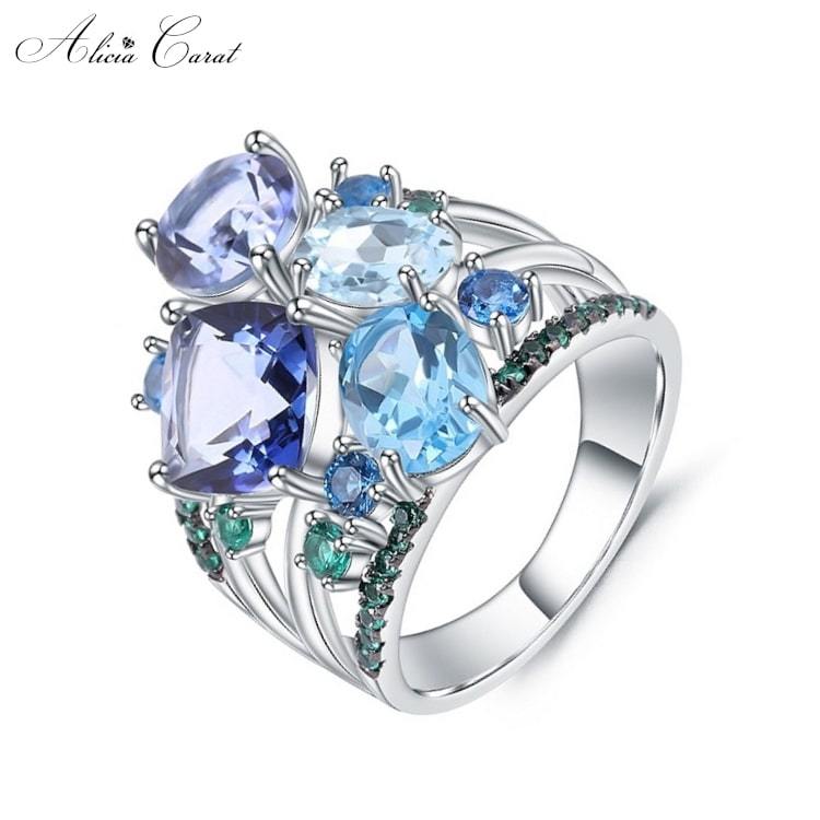 Bague Argent Femme Large