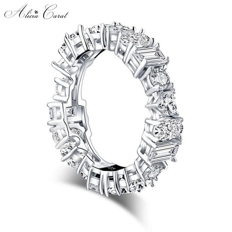 Bague Argent Femme Originale Diamant