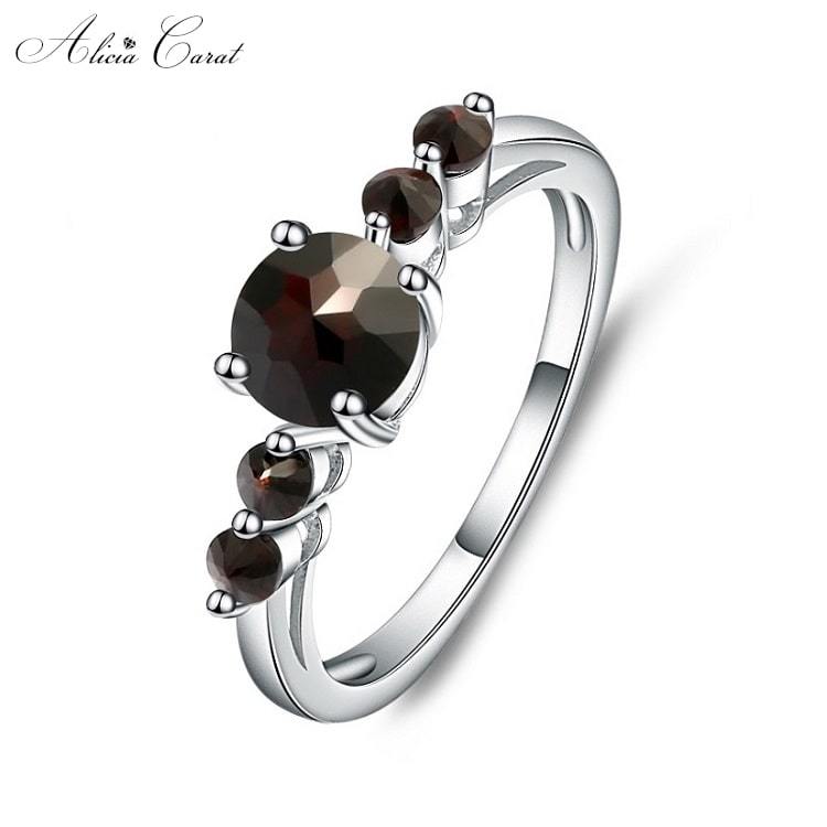 Bague Fiançailles Noire