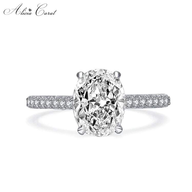 Bague de Fiançailles Argent Massif