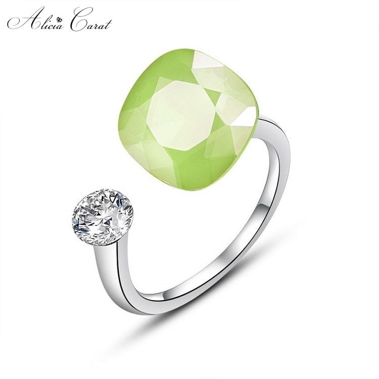 Bague de Fiançailles Cristal Swarovski Pomme