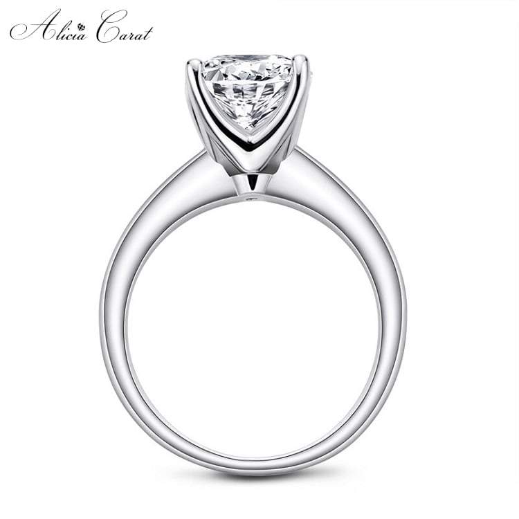 Bague de Fiançailles Femme Argent