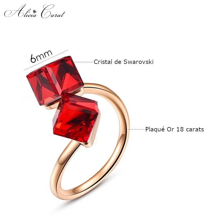 Bague de Fiançailles Cube Solitaire