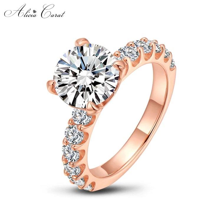 Bague de Fiançailles Or Rose