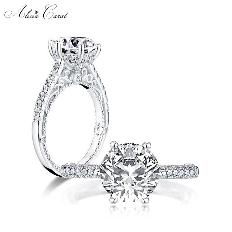 Bague de Fiançailles Simple Alicia Carat