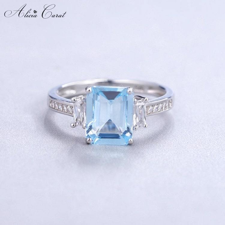 Bague de Fiançailles Topaze Alicia Carat