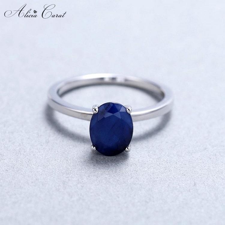 Bague de Fiançailles avec Saphir Alicia Carat