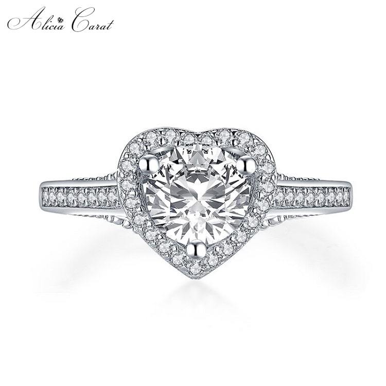 Bague de Fiançailles pour Femme Zirconium