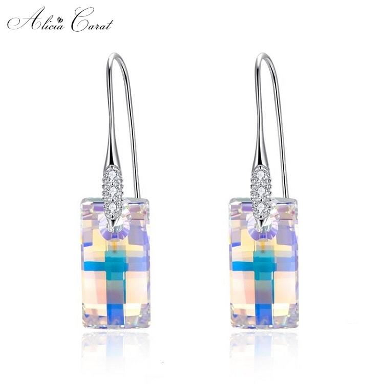 Boucles D&#39;Oreilles Goutte d&#39;Eau Aurore Boréale