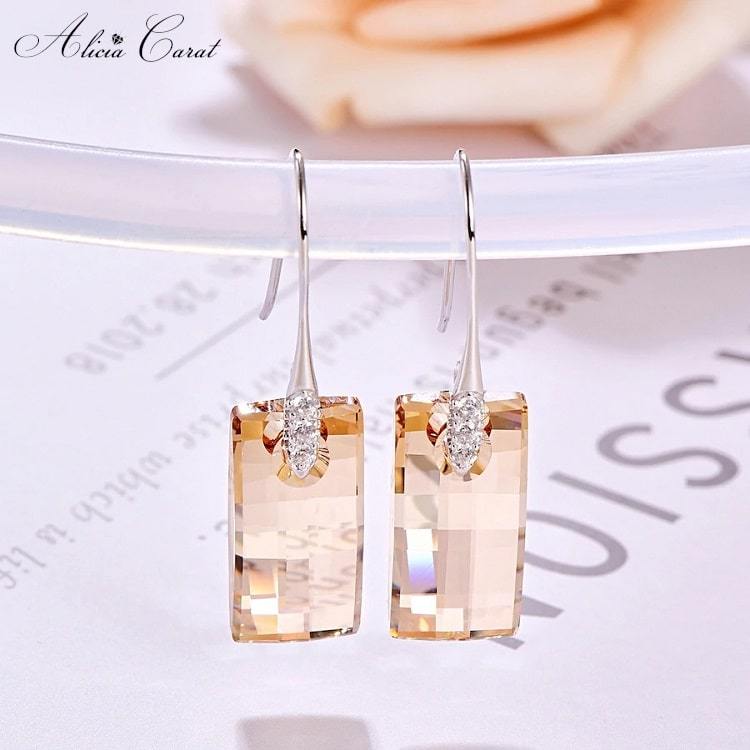 Boucles D&#39;Oreilles Goutte d&#39;Eau Couleur Or