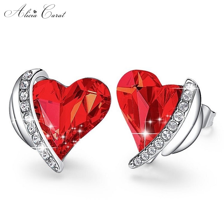 Boucles d&#39;Oreilles Cœur d&#39;Ange