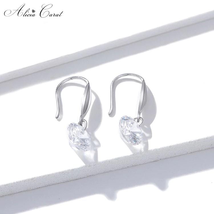 Boucles d&#39;Oreilles Goutte d&#39;Eau Diamant Strass