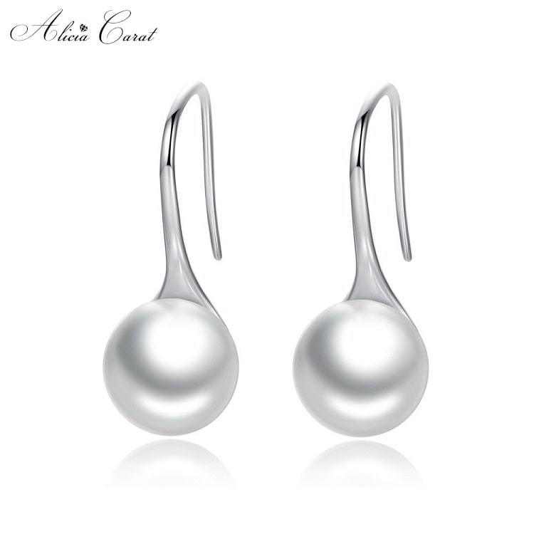 Boucles d'Oreilles Goutte d'Eau Perle