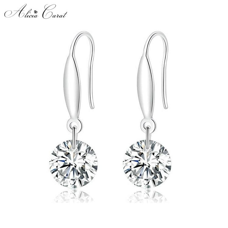 Boucles d'Oreilles Goutte d'Eau Diamant
