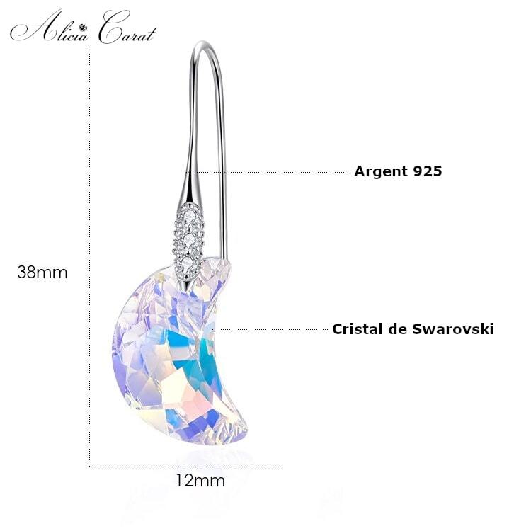 Boucles d&#39;Oreilles Gouttes Eau Argent