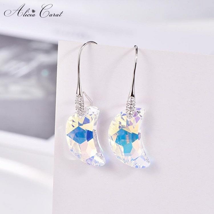 Boucles d&#39;Oreilles Gouttes d&#39;Eau Argent 925