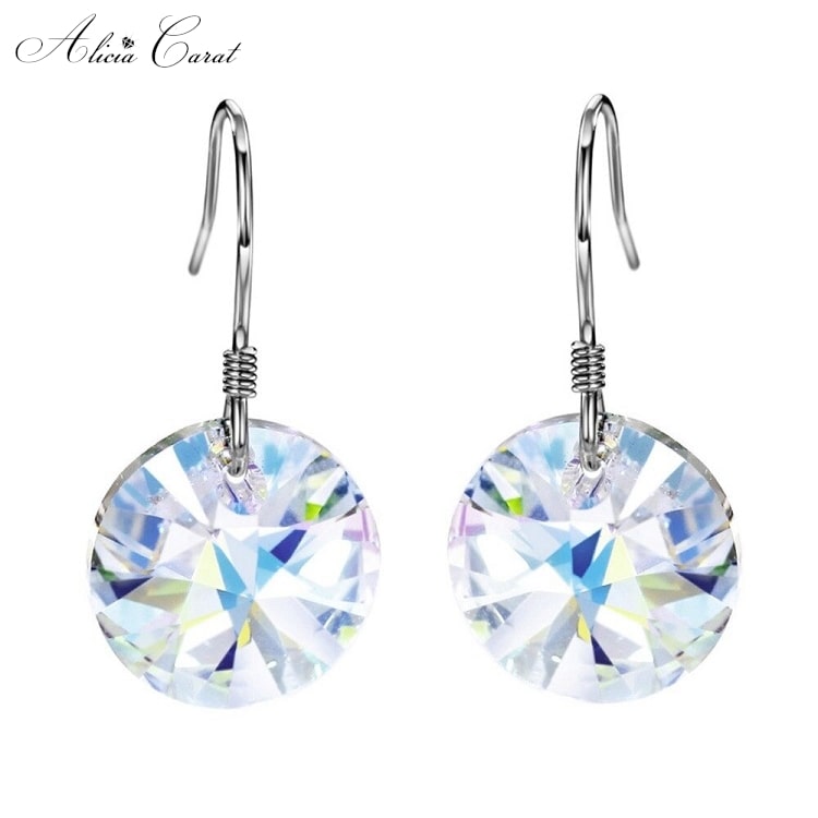 Boucles d&#39;Oreilles en Argent Aurore Boréale