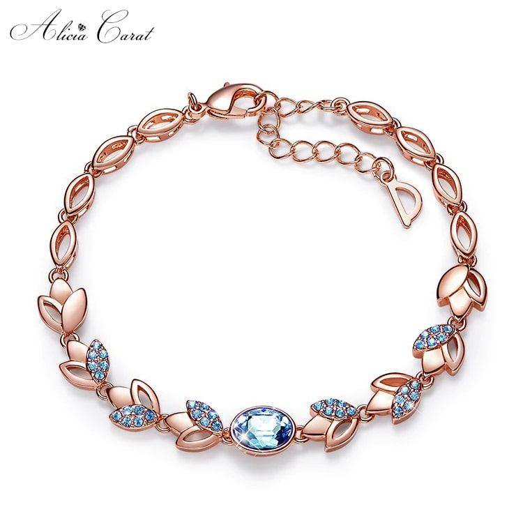 Bracelet Cristal de Swarovski Bleu Odyssee