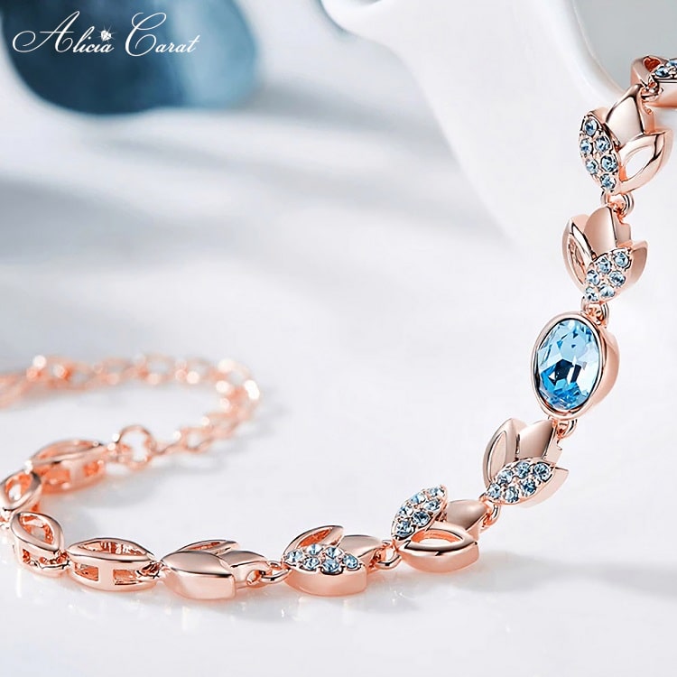 Bracelet Cristal de Swarovski Bleu