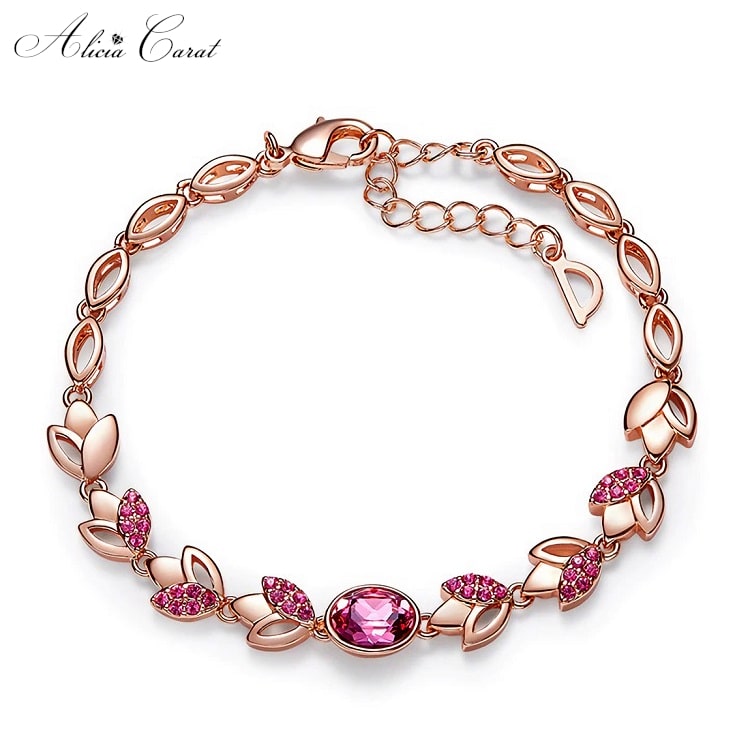 Bracelet Or Femme Rose Eternelle