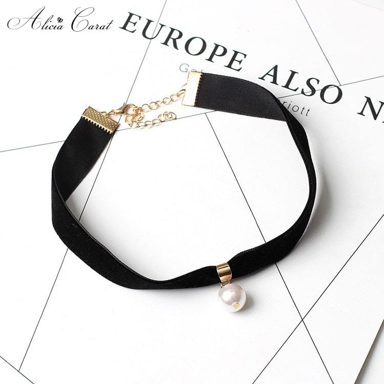 Collier Alicia Carat Ras de Cou Perle