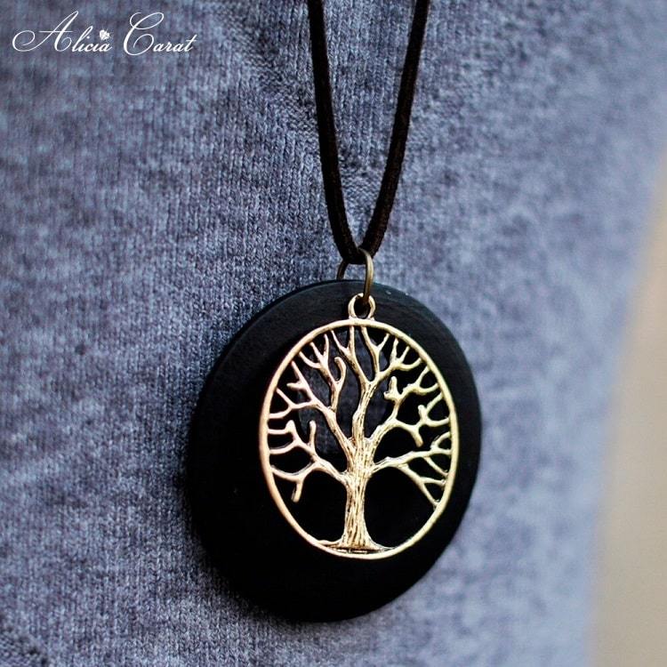 Collier Arbre de Vie Bois
