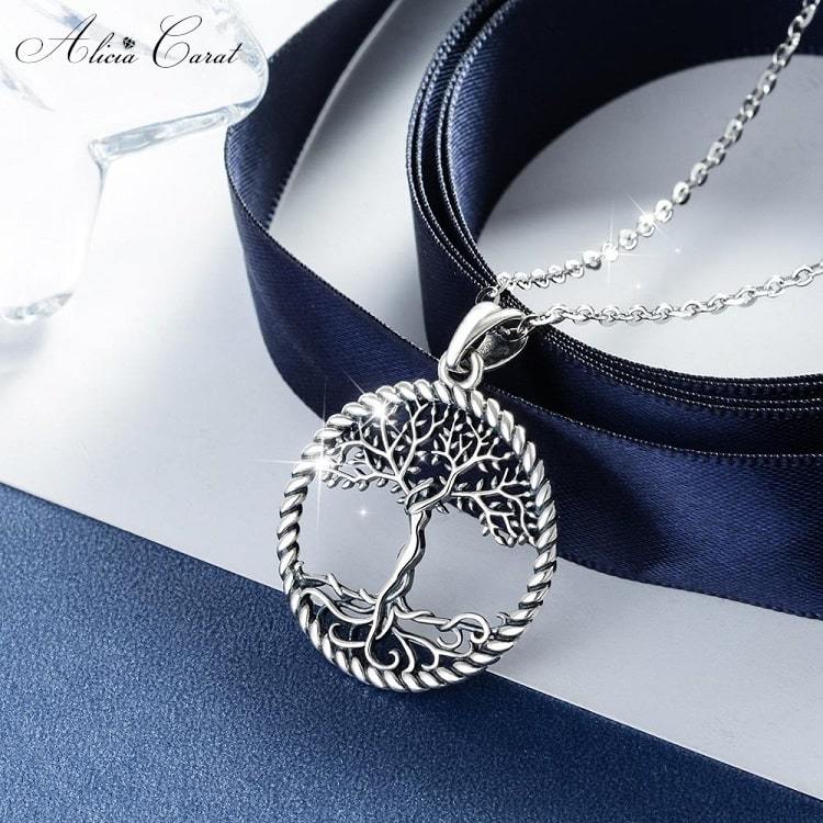 Collier Arbre de la Vie Argent Alicia Carat