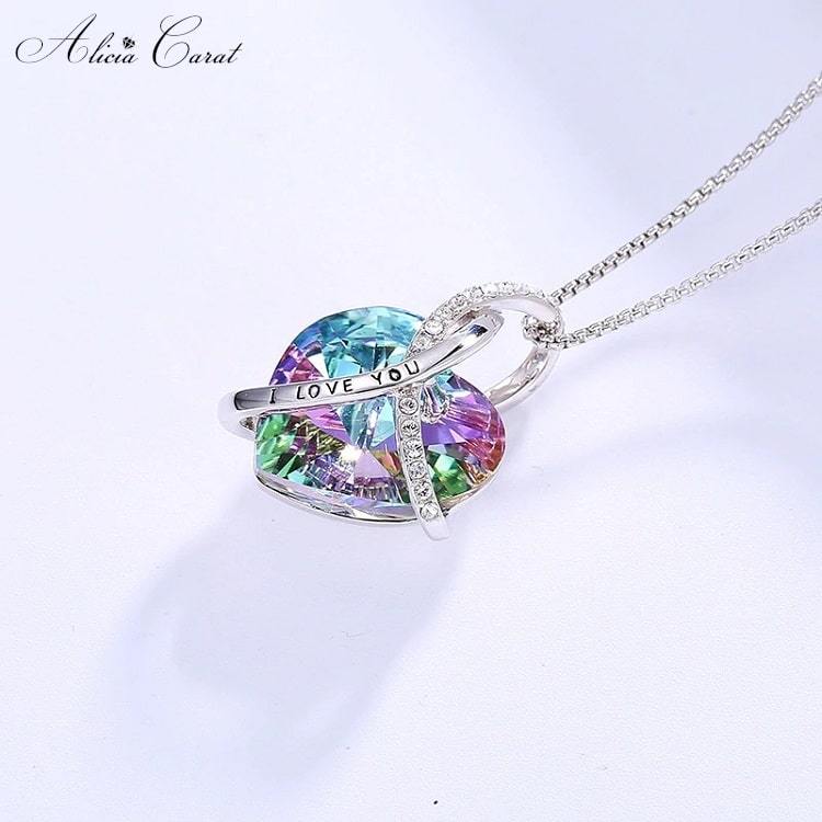 Collier Cœur I Love You Forever Alicia Carat