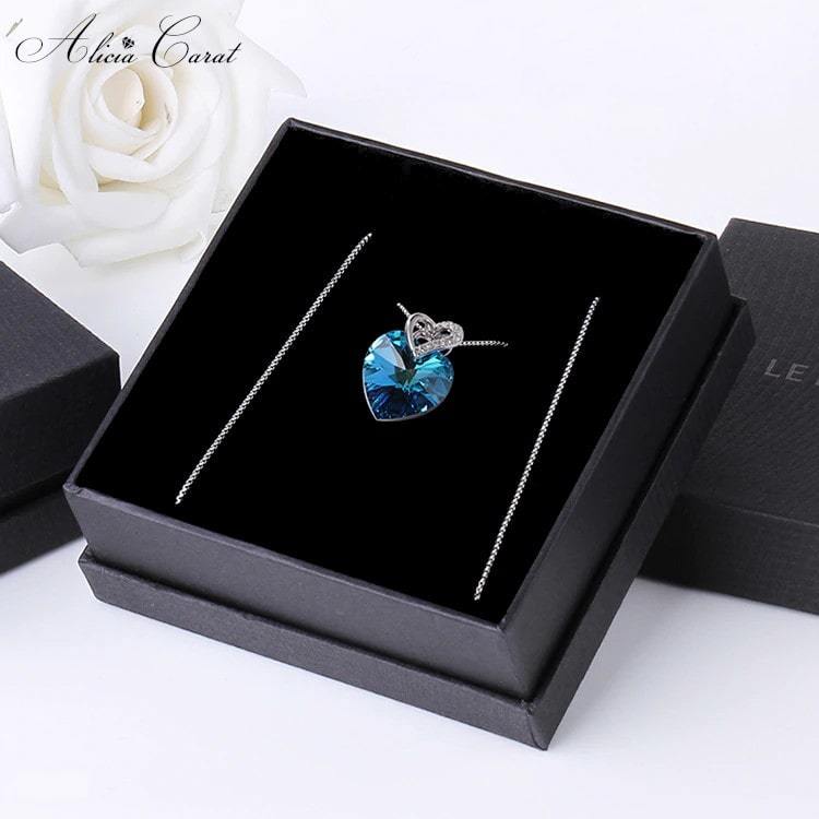 Collier Cœur Suspendu Boite Cadeau