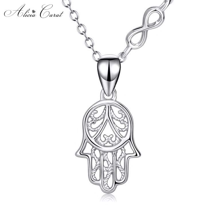 Collier Main de Fatma Argent