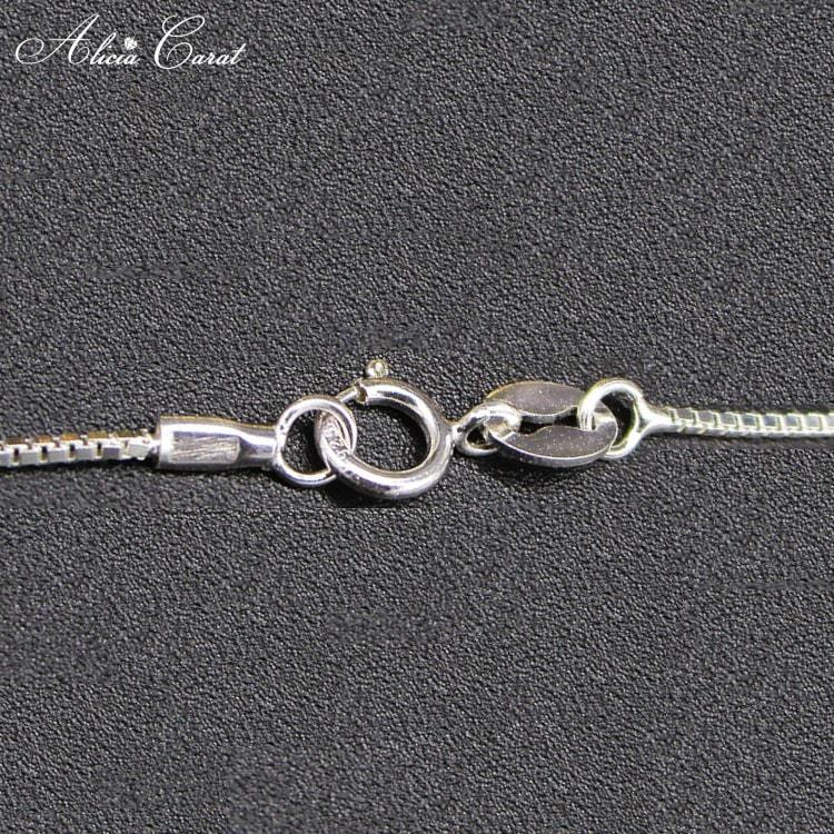 Collier Main de Fatma Blanc Argent Massif