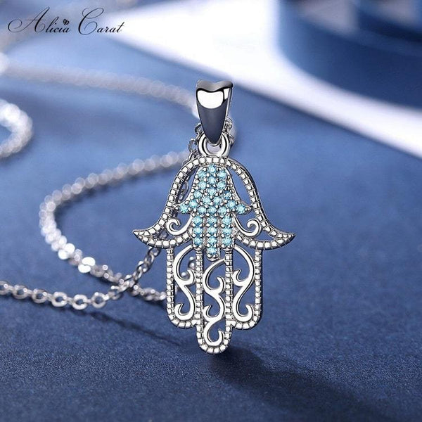 Bracelet argent main de fatima zirconium Bracelet argent main de fatima zirconium