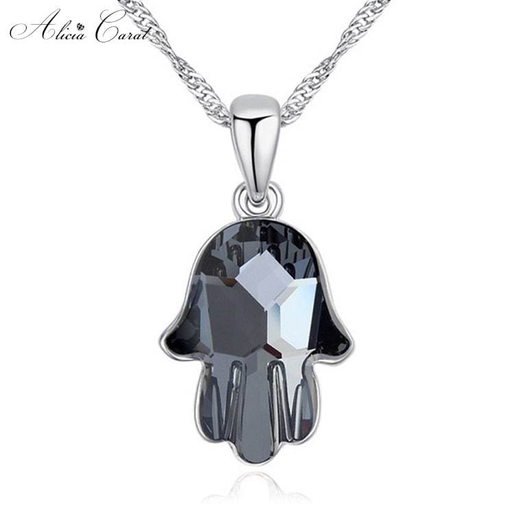 Collier Main de Fatma Noir