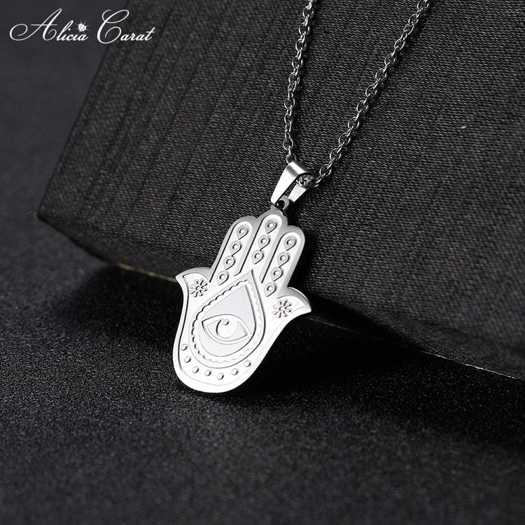Collier Main de Fatma Œil Alicia Carat