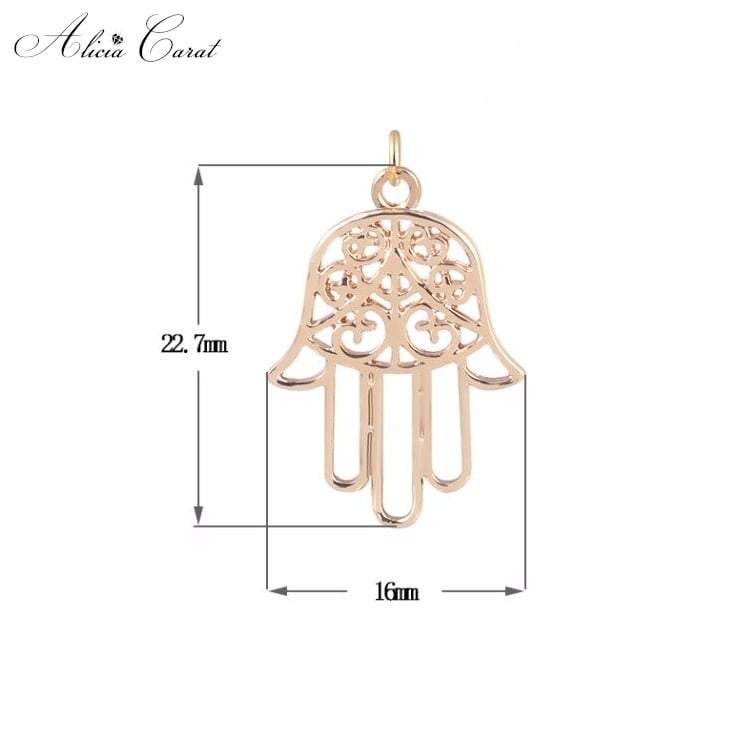 Collier Main de Fatma Ras du Cou Or