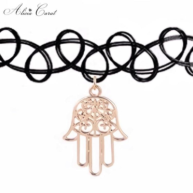 Collier Main de Fatma Ras du Cou