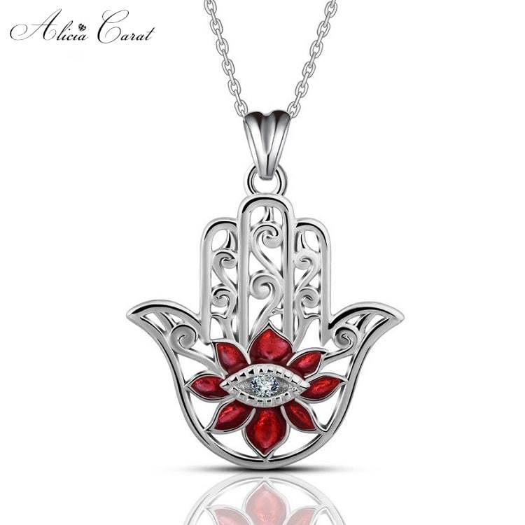 Collier Main de Fatma Rouge