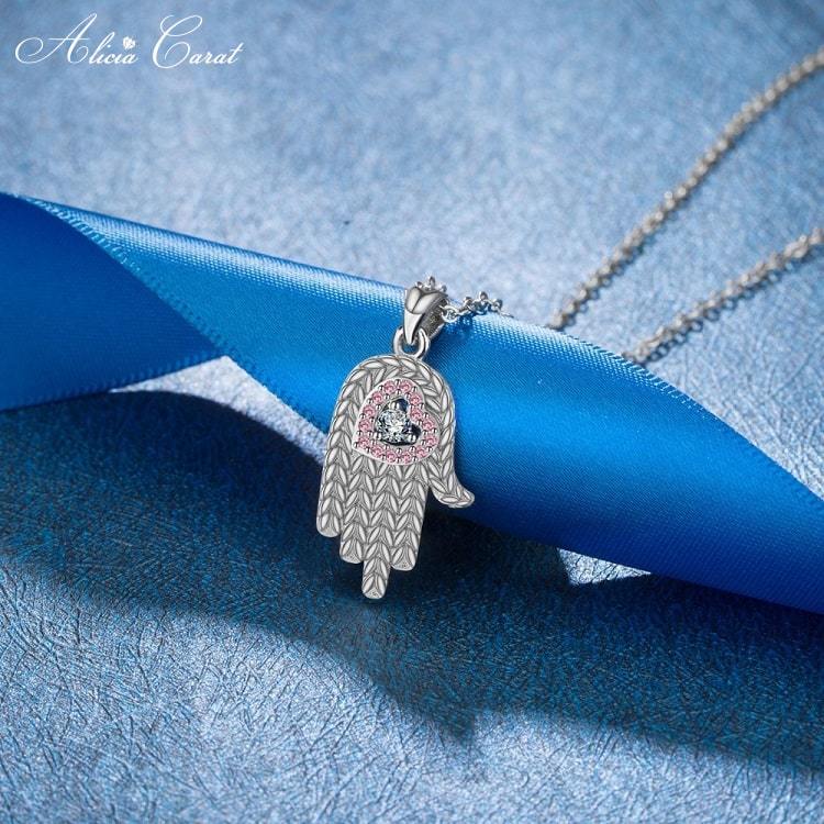 Collier Main de Fatma en Argent Alicia Carat