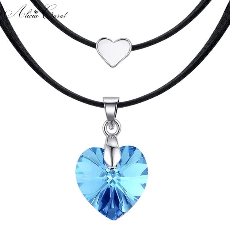 Collier Ras de Cou Cristal bleu