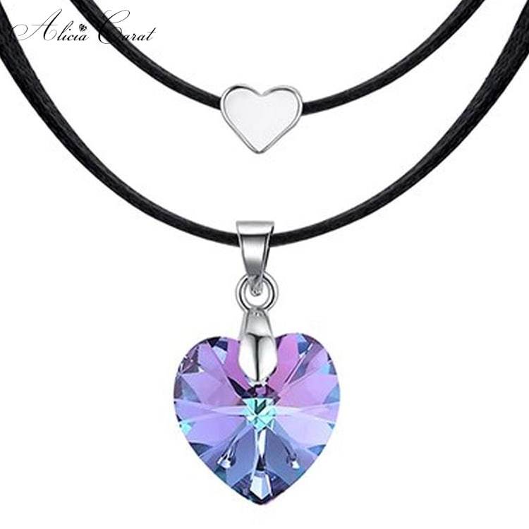 Collier Ras de Cou Cristal violet