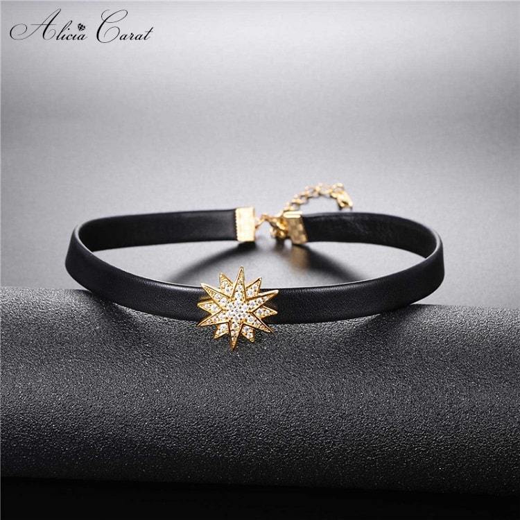 Collier Ras de Cou Plaqué Or Alicia Carat