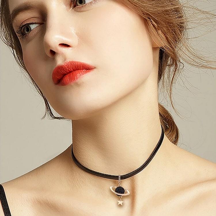 Collier Ras de Cou Univers Etoile Femme