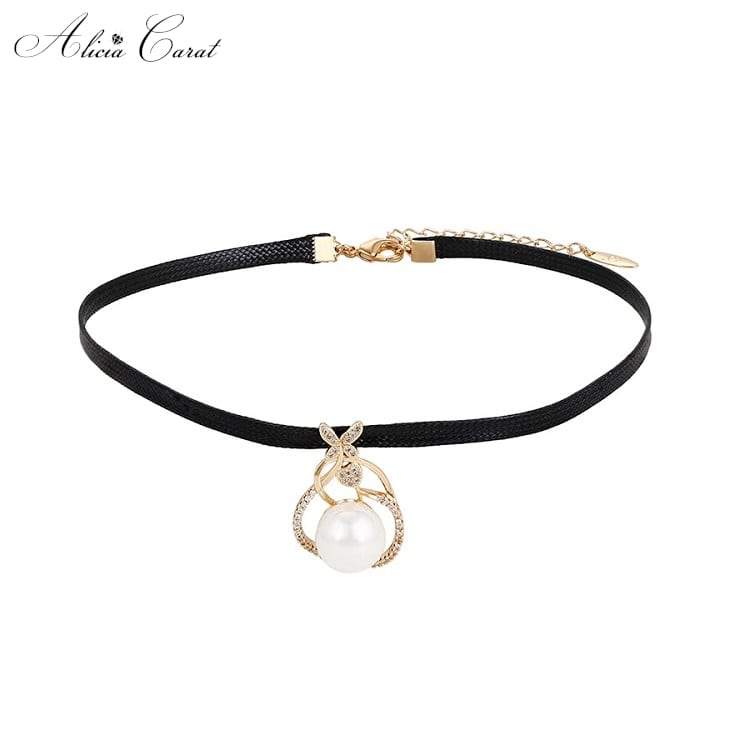 Collier Ras de Cou avec Perle